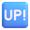 up! button emoji